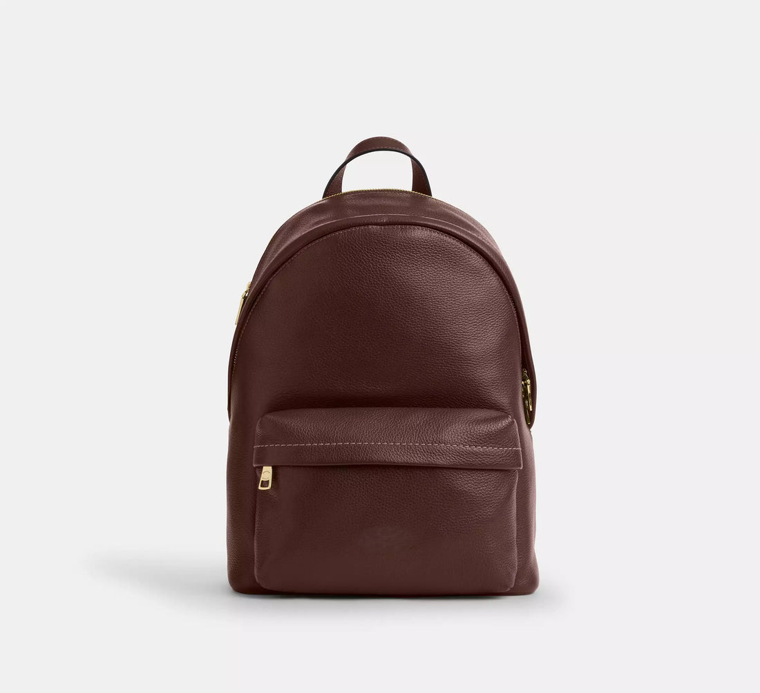 Refined Pebble Leather Small Daily Laptop Backpack