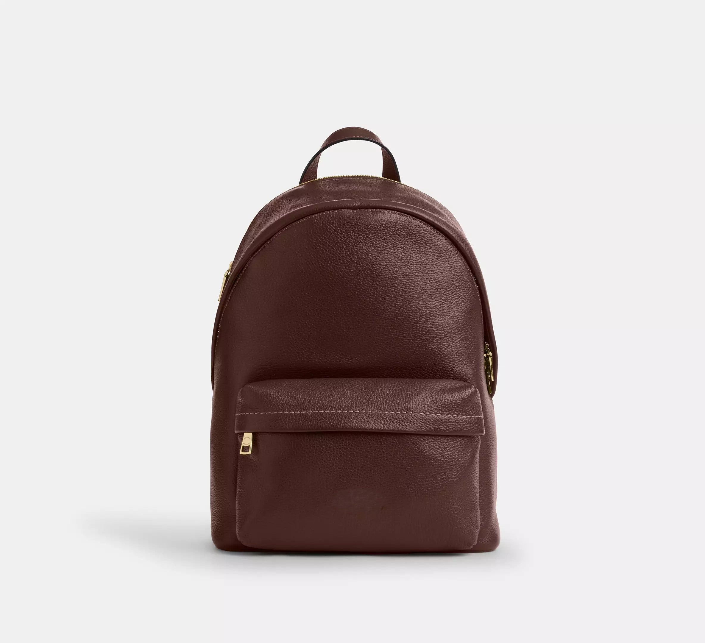 Refined Pebble Leather Small Daily Laptop Backpack