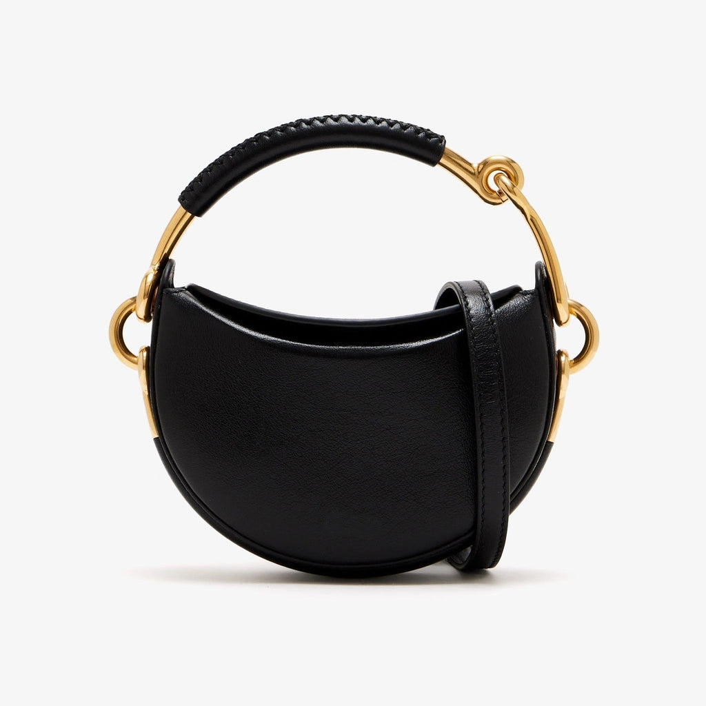 Supple Leather Mini Saddle Crossbody Bag