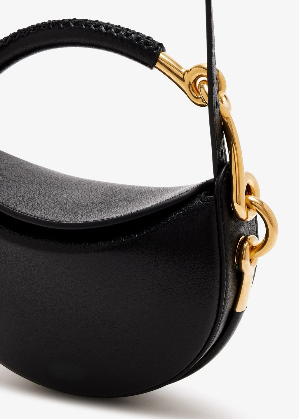 Supple Leather Mini Saddle Crossbody Bag
