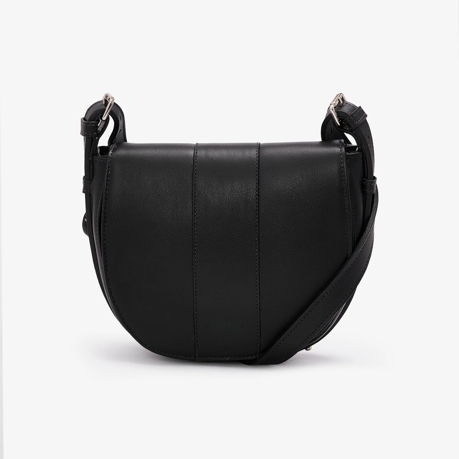 Vachetta Leather Wrap Strap Flap Saddle Crossbody Bag