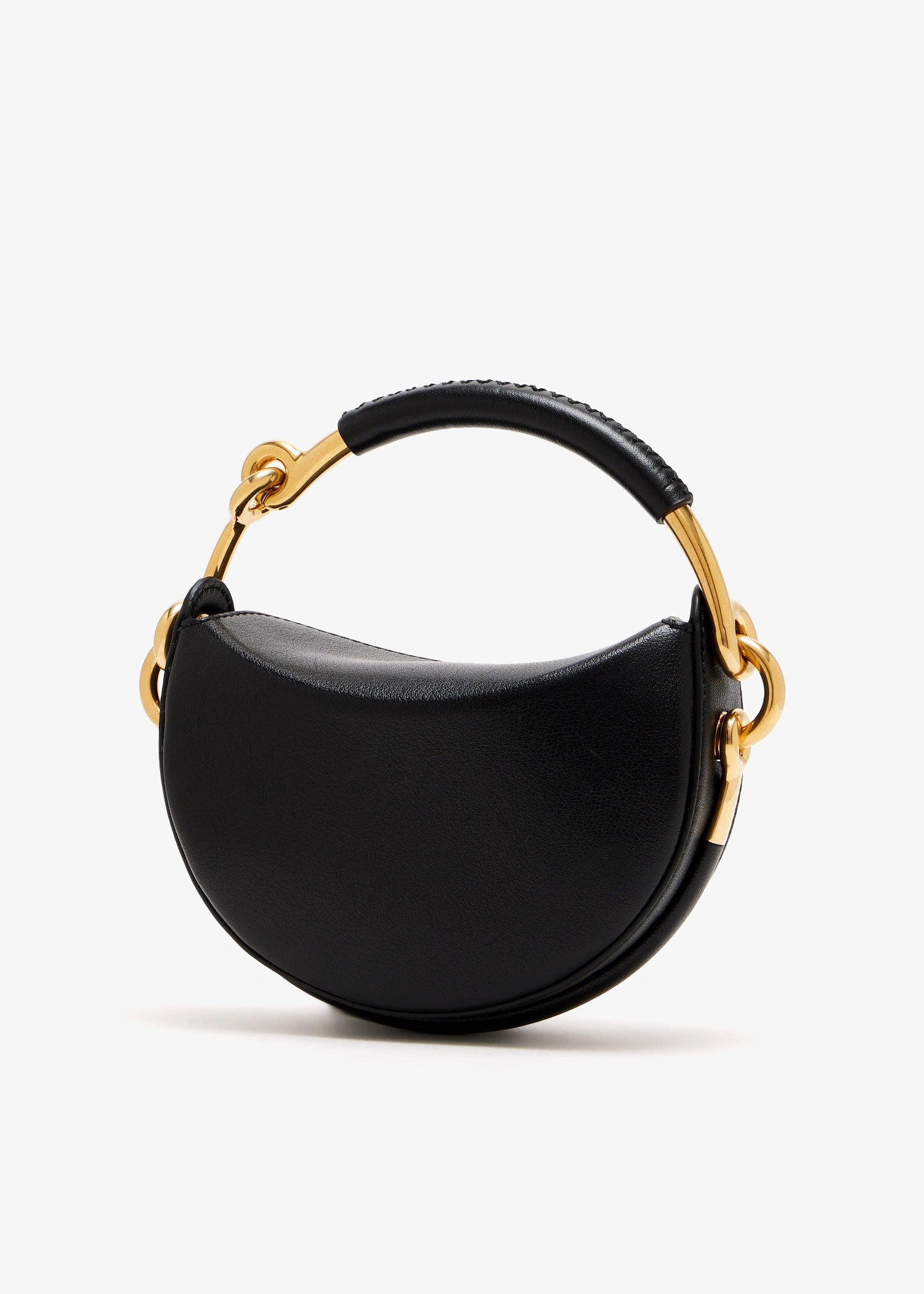 Supple Leather Mini Saddle Crossbody Bag